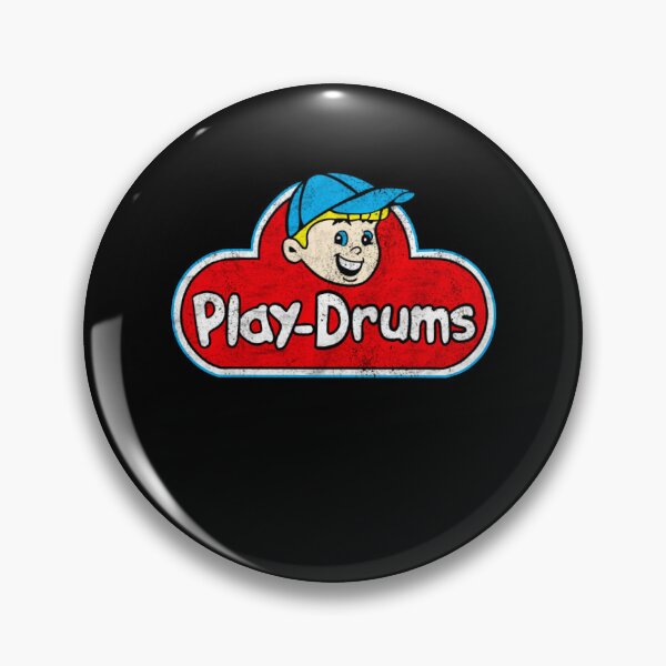 Item preview, Drummer Play Drums Vintage Logo designed and sold by AnalogAnxiety.