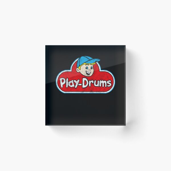 Item preview, Drummer Play Drums Vintage Logo designed and sold by AnalogAnxiety.