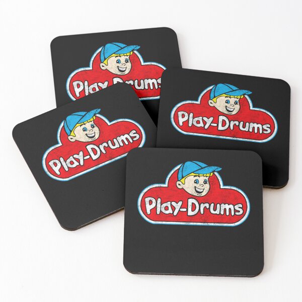 Item preview, Drummer Play Drums Vintage Logo designed and sold by AnalogAnxiety.