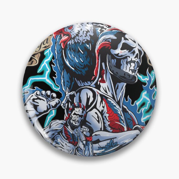 Item preview, Suga Sean O'Malley Eagle Lightning Skull Art designed and sold by TypoEmporium.
