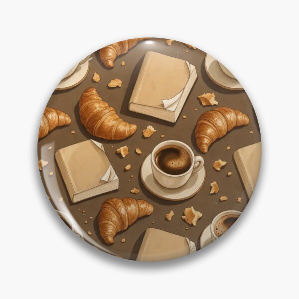 Item preview, Coffee Cups and Dog Eared Paperbacks Seamless Pattern | Warm Espresso designed and sold by StickyGuys.