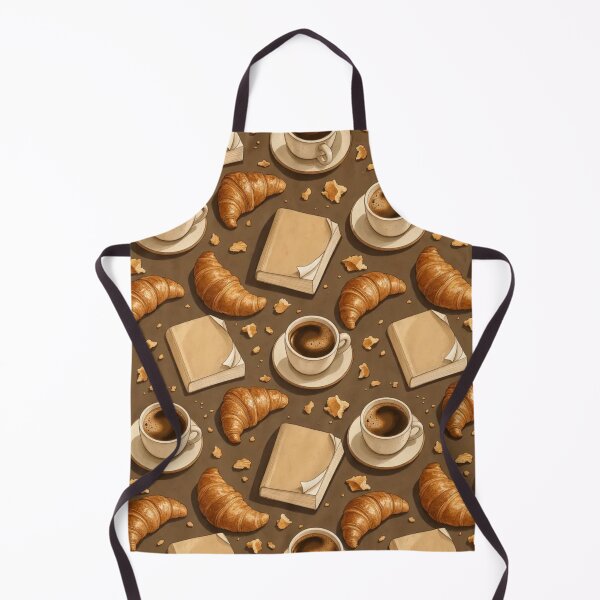Item preview, Coffee Cups and Dog Eared Paperbacks Seamless Pattern | Warm Espresso designed and sold by StickyGuys.