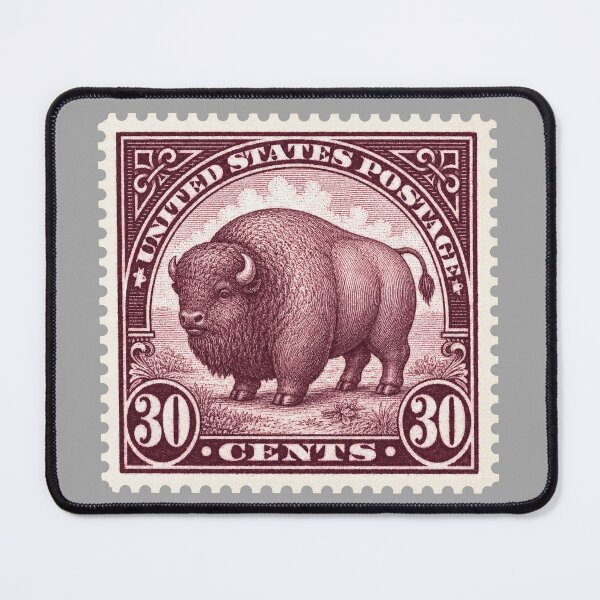 Item preview, Vintage US Postage Stamp, 30 Cent American Buffalo Bison, Scott 299, Collectible Philately designed and sold by retrographics.