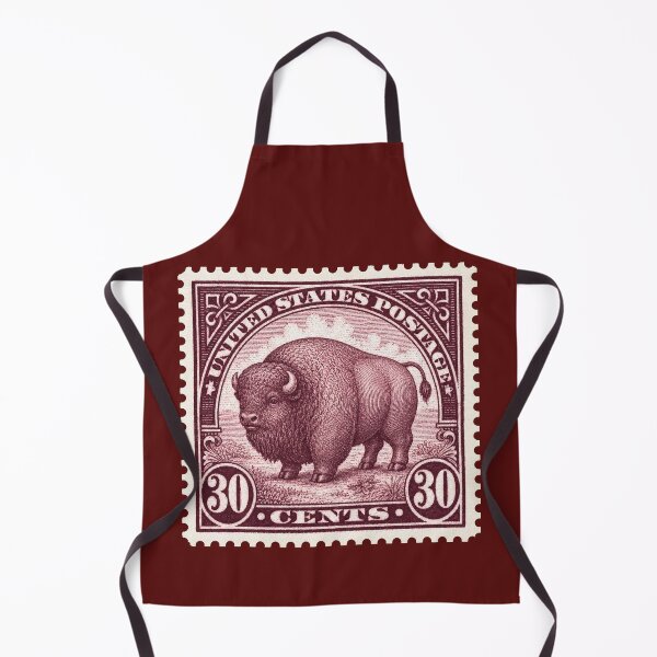 Item preview, Vintage US Postage Stamp, 30 Cent American Buffalo Bison, Scott 299, Collectible Philately designed and sold by retrographics.