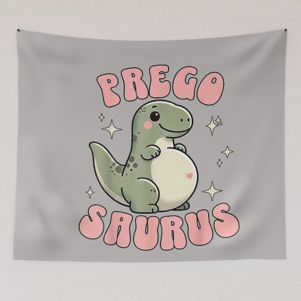 Item preview, Funny Pregnant Mom Expecting Mama To Be Tees Pregosaurus Cute Retro Mommy Dinosaur Pregnancy Announcement designed and sold by GreggRoss.