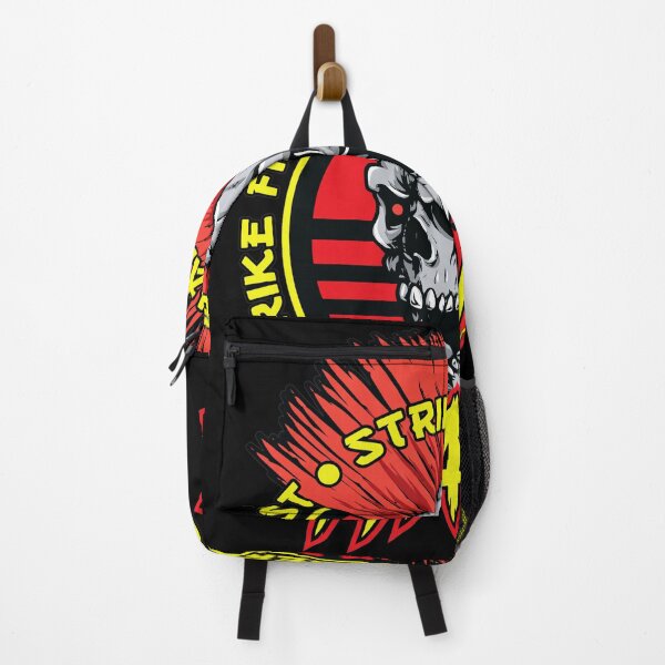Item preview, Red Mohawk Skull Strike Hard No Mercy Hawk designed and sold by TypoEmporium.