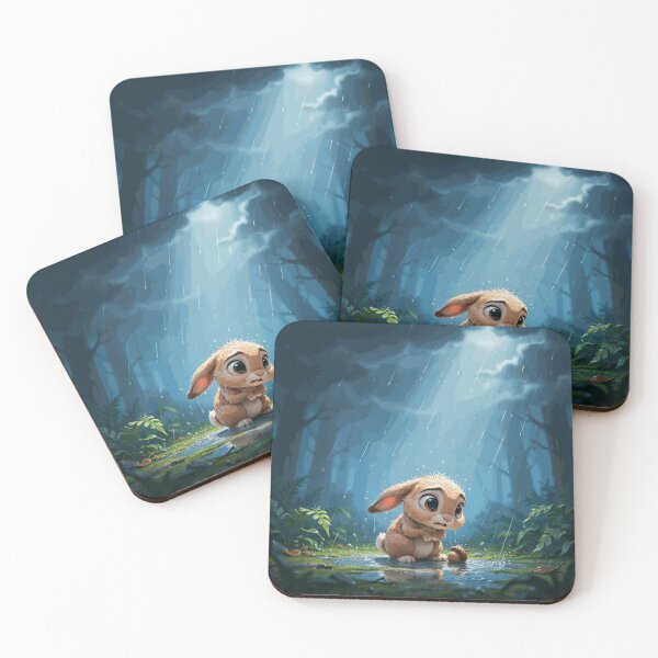 Item preview, Sad Little Bunny Alone in the Rain designed and sold by TimonAhrens.