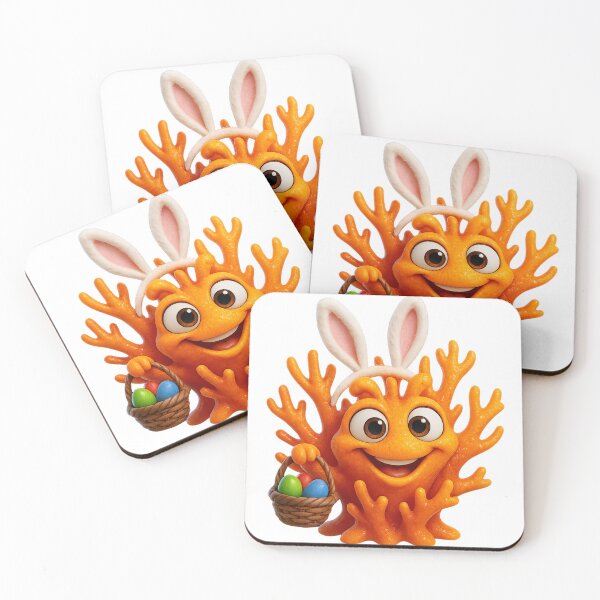 Item preview, Easter Fire Coral designed and sold by Sillytoe.