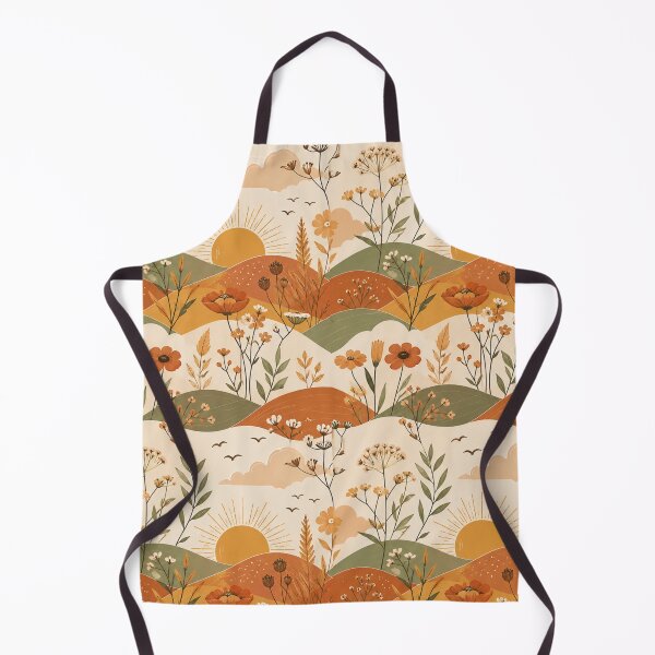 Item preview, Boho Wildflower Landscape Seamless Pattern designed and sold by Kooyana04.
