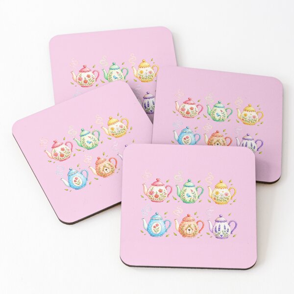 Item preview, Whimsical Floral Teapots Collection designed and sold by JessouArt.