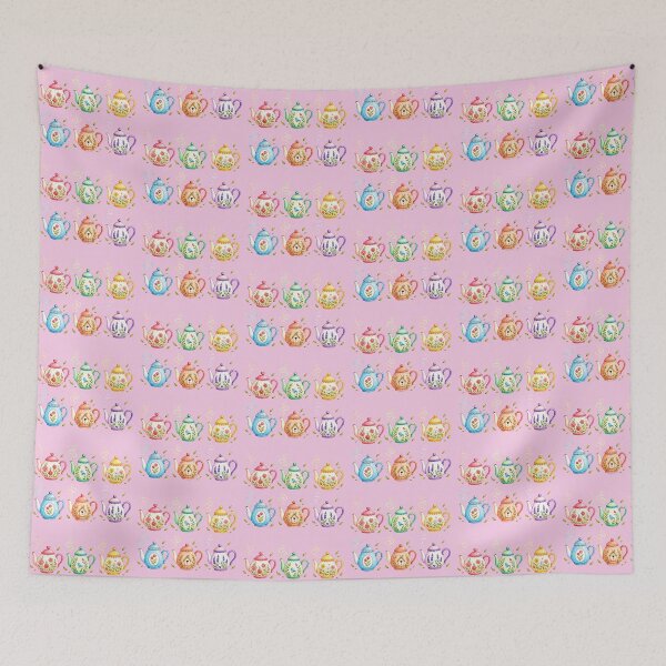 Item preview, Whimsical Floral Teapots Collection designed and sold by JessouArt.