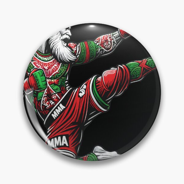Item preview, MMA Santa Claus Flying Kick Christmas  designed and sold by TypoEmporium.