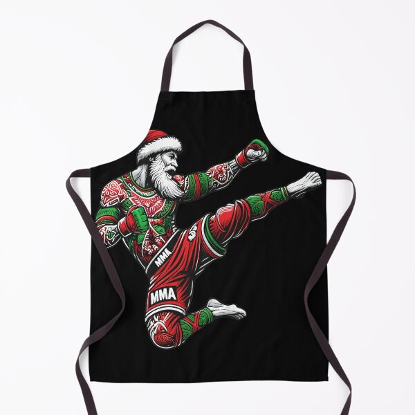 Item preview, MMA Santa Claus Flying Kick Christmas designed and sold by TypoEmporium.