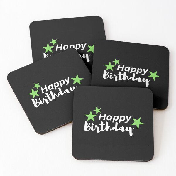 Item preview, Set 8 - Happy Birthday | Green Stars designed and sold by JienChan26.