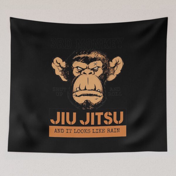 Item preview, 3rd Monkey Jiu Jitsu Shut Up and Roll designed and sold by WhimsyWephy.
