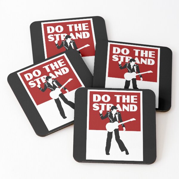 Item preview, Musician Silhouette Playing Guitar Red Square designed and sold by Estypoints.