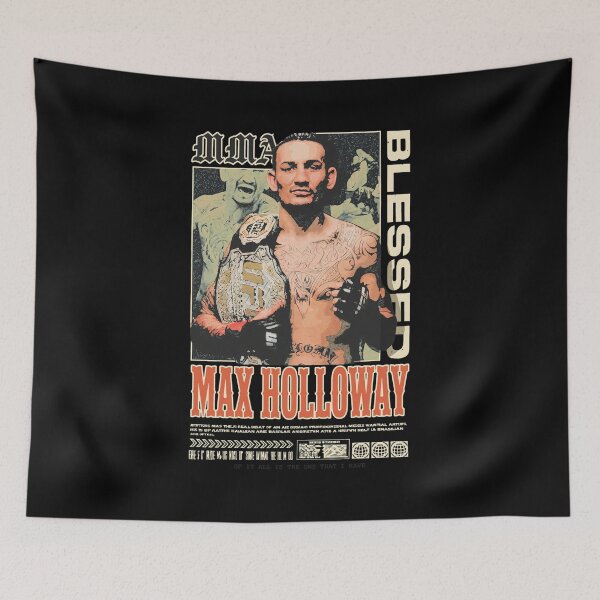 Item preview, Max Holloway Blessed MMA Champion Retro Retro designed and sold by WhimsyWephy.