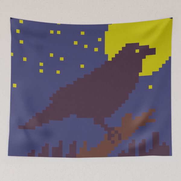 Item preview, Cuervo de la luz de la luna designed and sold by NovaSageArt.