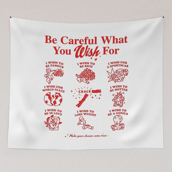 Item preview, Be Careful What You Wish For Dark Humor designed and sold by VincentMoore96.
