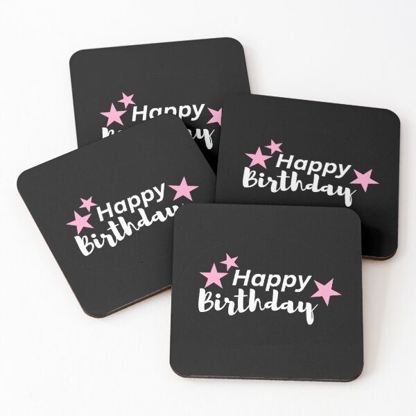 Item preview, Set 8 - Happy Birthday | Pink Stars designed and sold by JienChan26.