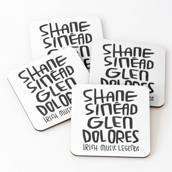 Item preview, Shane, Sinead, Glen, Dolores, Irish Music Legends designed and sold by badlydrawnbabe.
