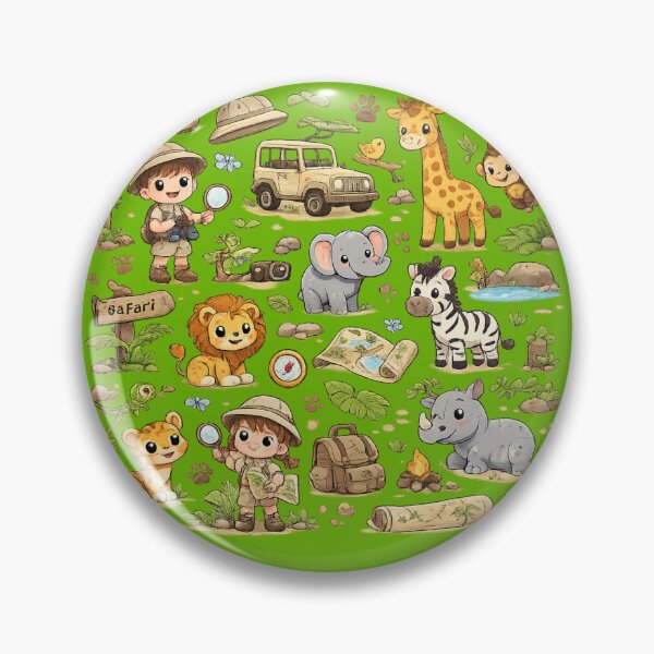 Item preview, cute safari animals designed and sold by DreamPrint Collective.