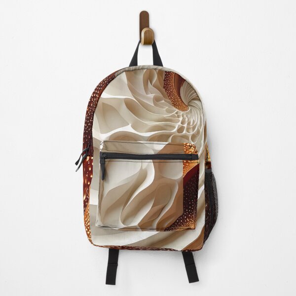 Item preview, Swirling Abstract Contrast in Copper and White designed and sold by Vicky Brago-Mitchell®.