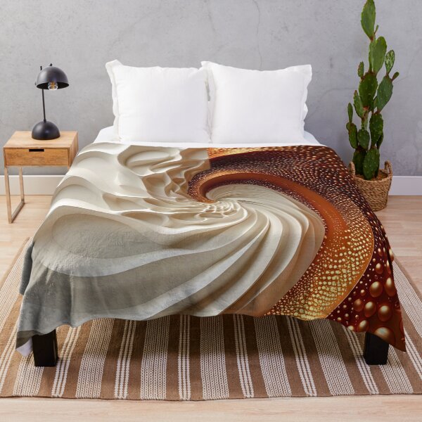Item preview, Swirling Abstract Contrast in Copper and White designed and sold by Vicky Brago-Mitchell®.