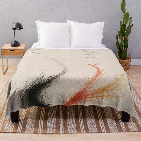 Item preview, Crimson Bird Rising From The Storm - Korean Ink Mountain Art designed and sold by joycrysstudio.