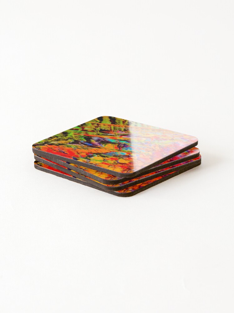 Thumbnail 4 of 5, Coasters (Set of 4), Path designed and sold by WackAbstracts.