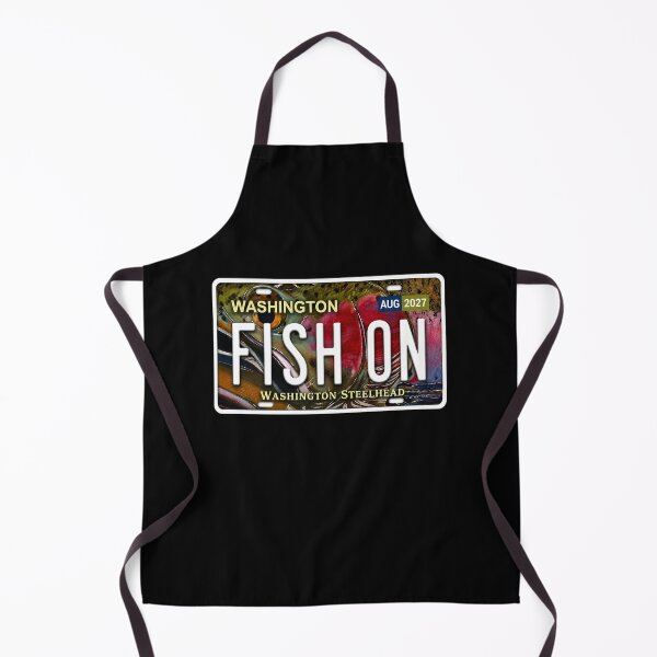 Item preview, Fish On Washington Steelhead License Plate Sticker | Fly Fishing Sticker for Anglers designed and sold by Swanny's Custom T-shirt and Gift Designs.
