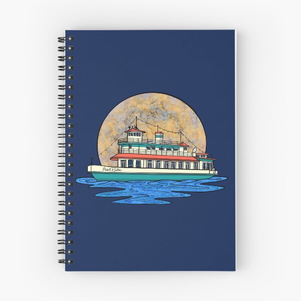 Item preview, Point Ruston Ferry Boat Full Moon Night Tacoma Washington Art designed and sold by Urban Muse And Sultry Hues.