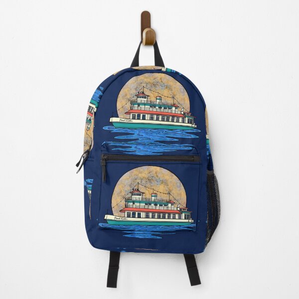 Item preview, Point Ruston Ferry Boat Full Moon Night Tacoma Washington Art designed and sold by Urban Muse And Sultry Hues.
