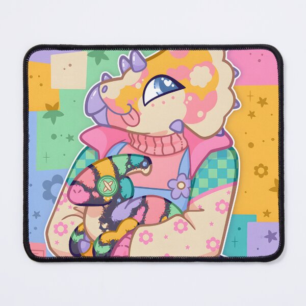 Item preview, Cozy Pastel Triceratops and Patchwork Plush designed and sold by Baby-Care.