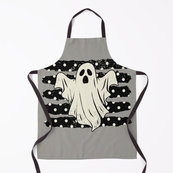 Item preview, Vintage Distressed Halloween Spooky Ghost Polka Dot Stripes designed and sold by RinrinDesigns.