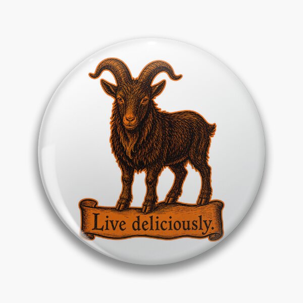 Item preview, Live Deliciously Vintage Black Goat Occult Folk Prints designed and sold by PinUpPizzazz.