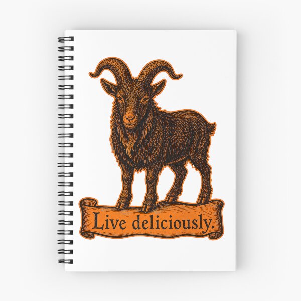 Item preview, Live Deliciously Vintage Black Goat Occult Folk Prints designed and sold by PinUpPizzazz.