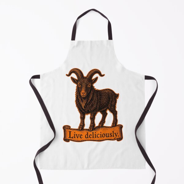 Item preview, Live Deliciously Vintage Black Goat Occult Folk Prints designed and sold by PinUpPizzazz.