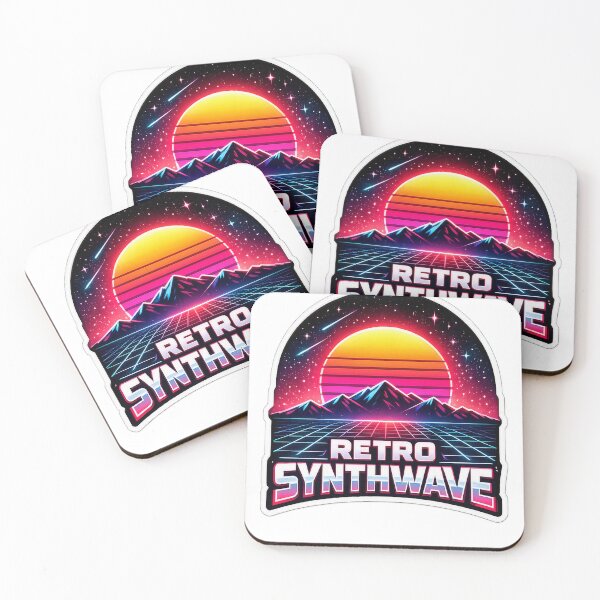 Item preview, Retro Synthwave Sunset Mountains 80s Vaporwave Design designed and sold by RoyArt0.
