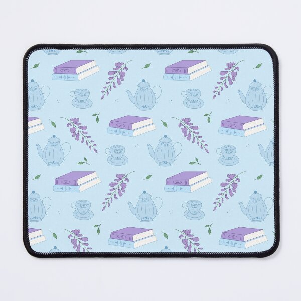 Item preview, Books and Tea Floral Pattern designed and sold by SketchNScribbleShop.