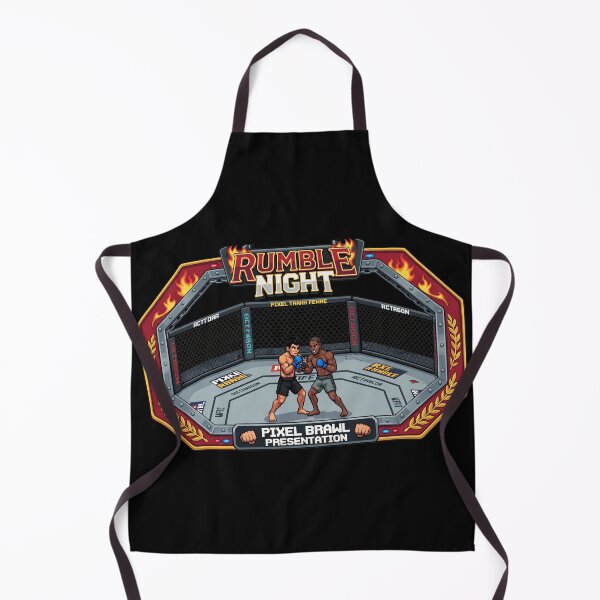 Item preview, Rumble Night Pixel Brawl Retro MMA Art designed and sold by Inkirra.