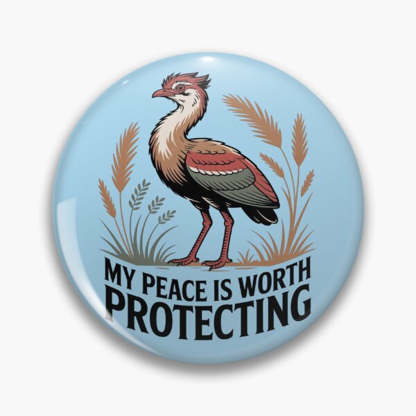 Item preview, Red-legged Seriema My Peace Is Worth Protecting designed and sold by Max Store.
