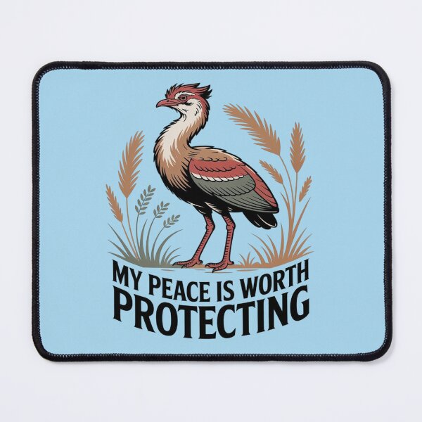Item preview, Red-legged Seriema My Peace Is Worth Protecting designed and sold by Max Store.