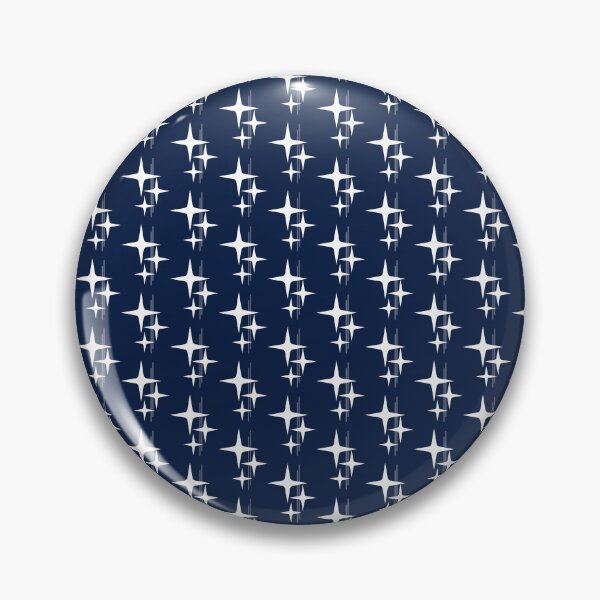 Item preview, Atomic Mid Century Modern Stars and Lines in Nautical Navy Blue and White designed and sold by kierkegaard.