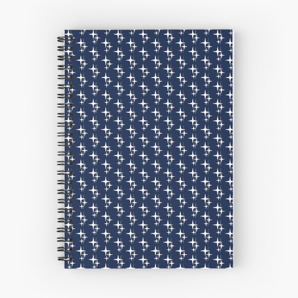Item preview, Atomic Mid Century Modern Stars and Lines in Nautical Navy Blue and White designed and sold by kierkegaard.