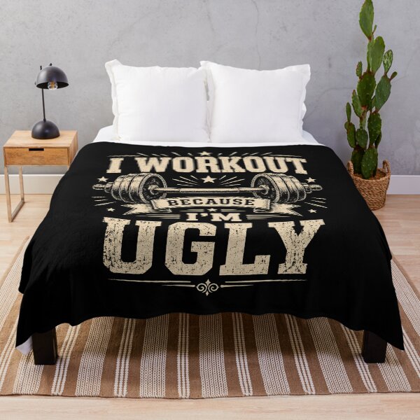 Item preview, I Workout Because I'm Ugly designed and sold by CelidaBonde.