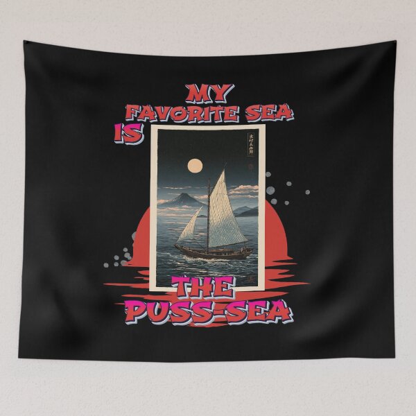 Item preview, My Favorite Sea is The Puss-sea Funny Adult Design designed and sold by DarkRelicStudio.