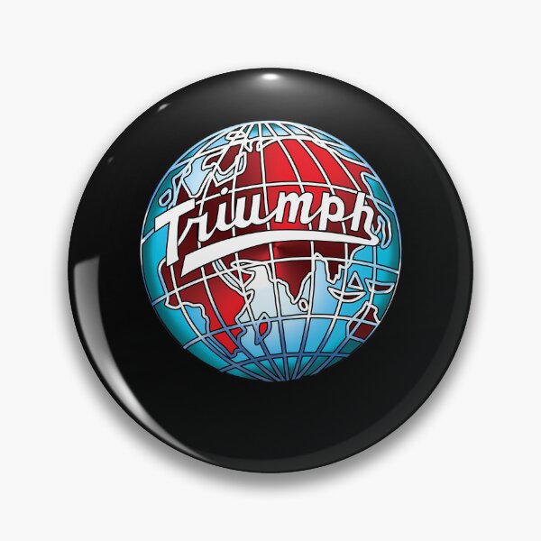 Item preview, Red Blue Globe Earth Cursive Badge designed and sold by BENKUNG.
