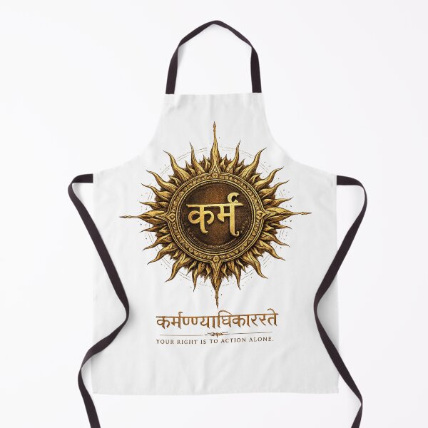 Item preview, Karma Sun – Sanskrit Gold Emblem Graphic designed and sold by Vexorask.