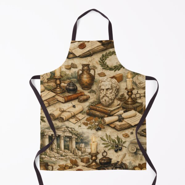 Item preview, The Philosopher’s Garden – Hellenic Dark Academia Cottagecore Pattern designed and sold by Shadowframe Studios.